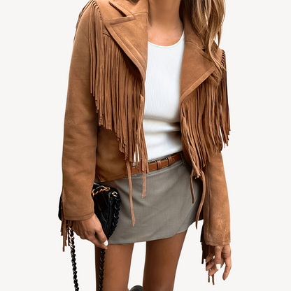 Women's Fringe Suede Jacket