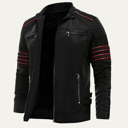 Men’s Motorcycle Inspired Leather Jacket