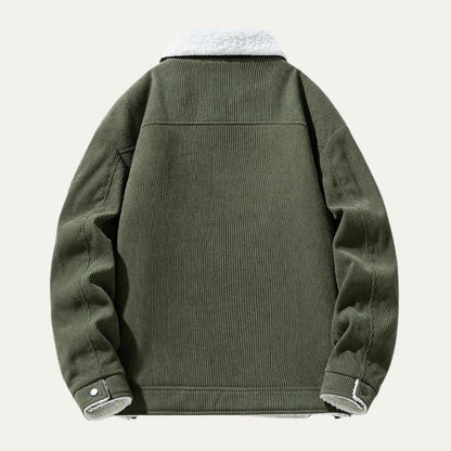 Men’s Corduroy Shearling Lined Trucker Jacket