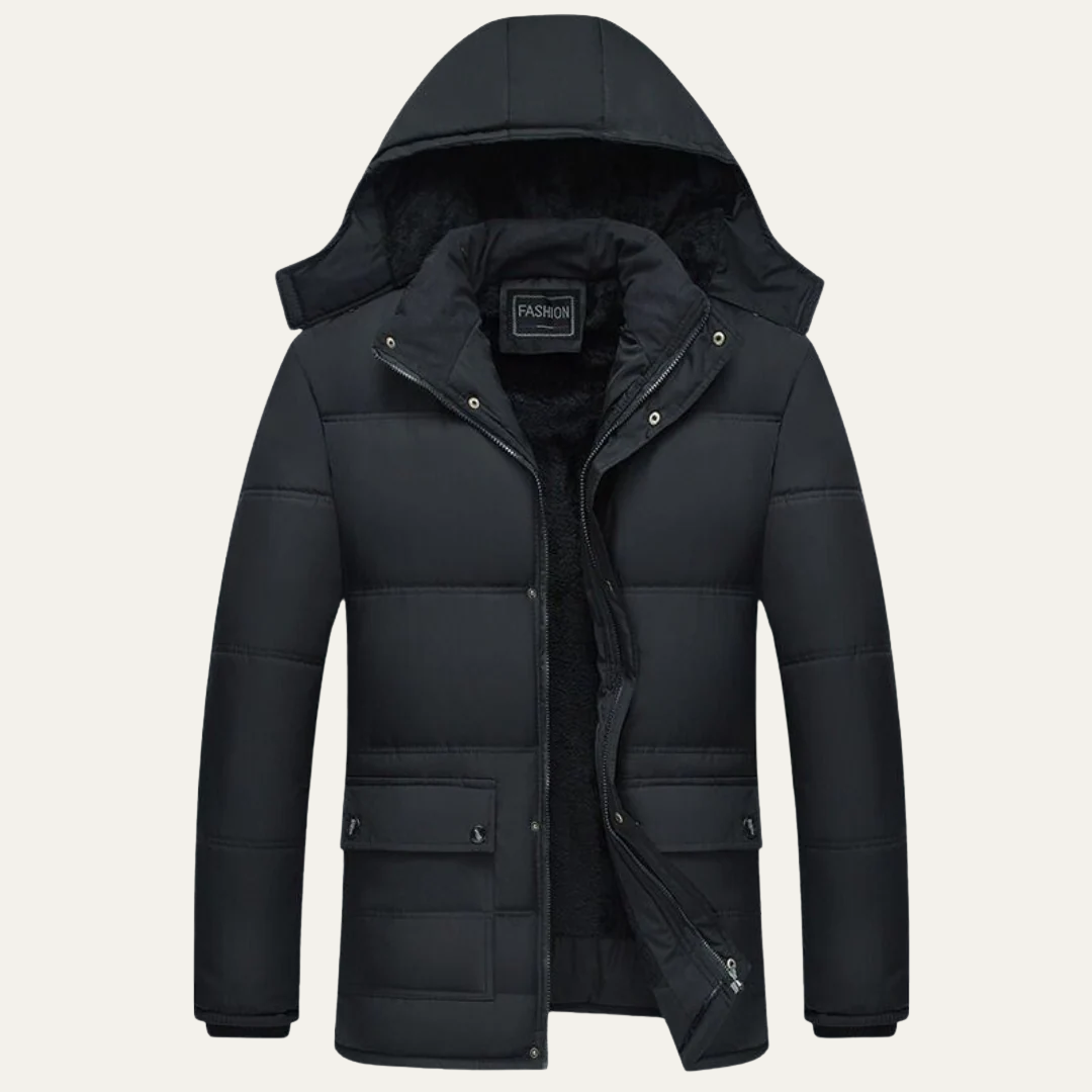 Men’s Heavy Duty Military Style Fur Lined Parka