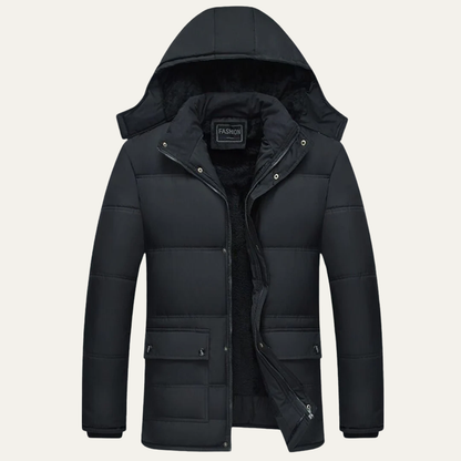 Men’s Heavy Duty Military Style Fur Lined Parka
