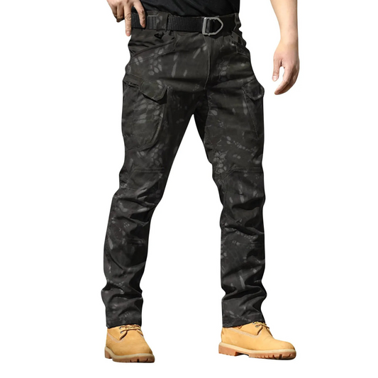 Men's Tactical Camo Hiking Cargo Pants - BritishElegance