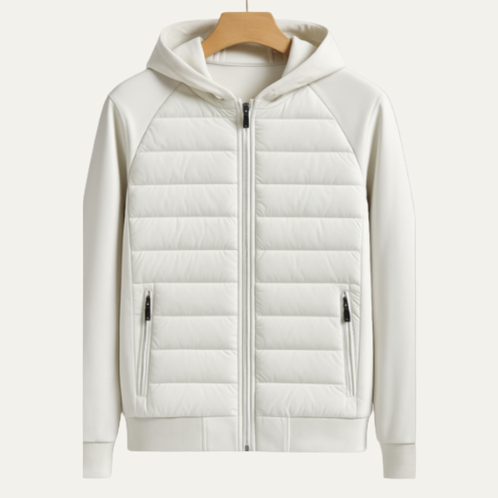Men’s Hybrid Hooded Quilted Jacket