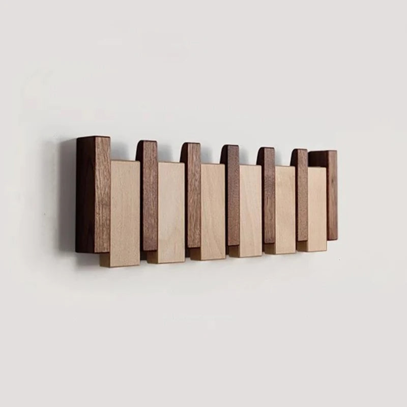 Rustic Wood Coat Stand - Handcrafted Closet Organizer - BritishElegance