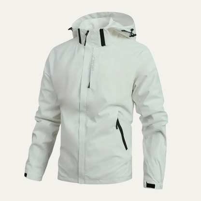 Men’s Waterproof Windproof High Neck Outdoor Shell Jacket