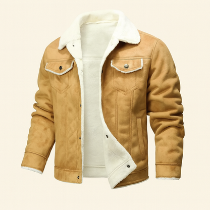 The Wrexham Men's Shearling Vintage Leather Jacket