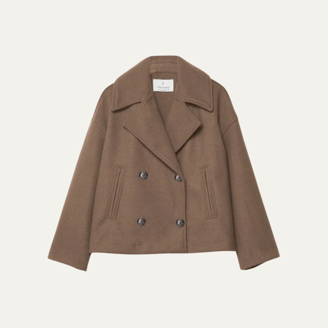 Women’s Timeless Chunky Cropped Peacoat