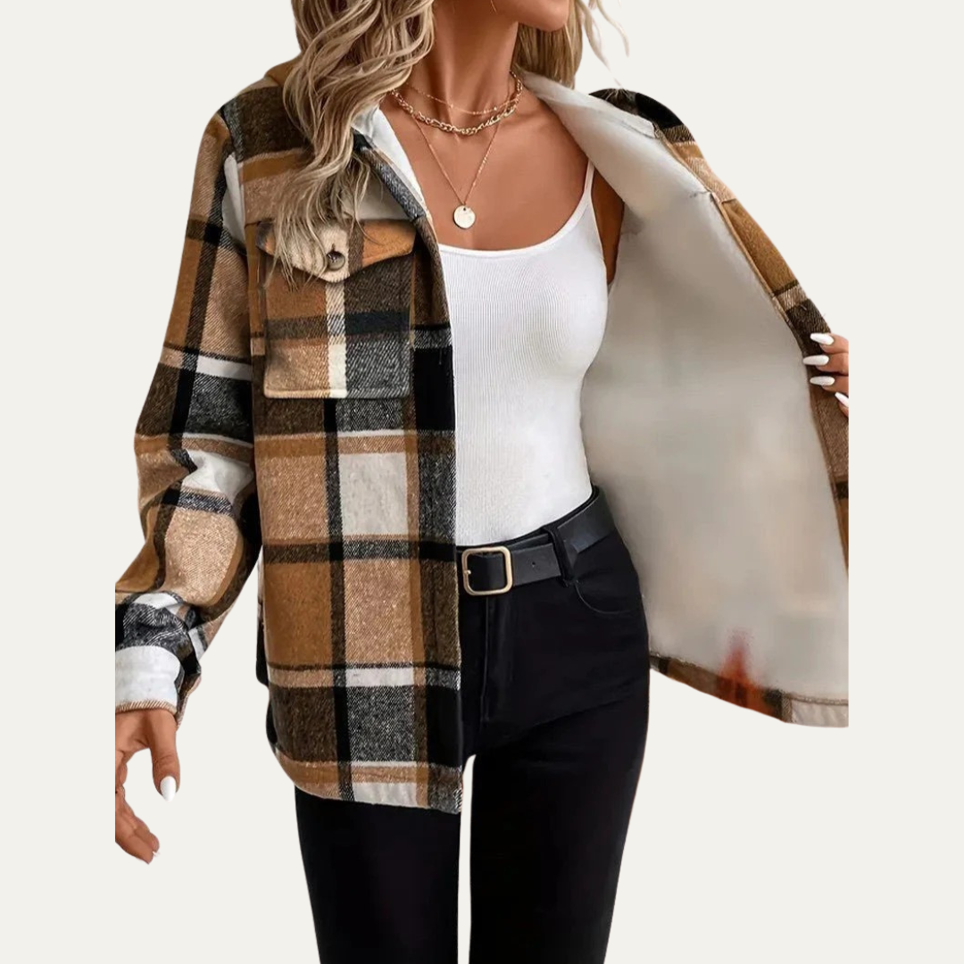 Women’s Cozy Plaid Shacket