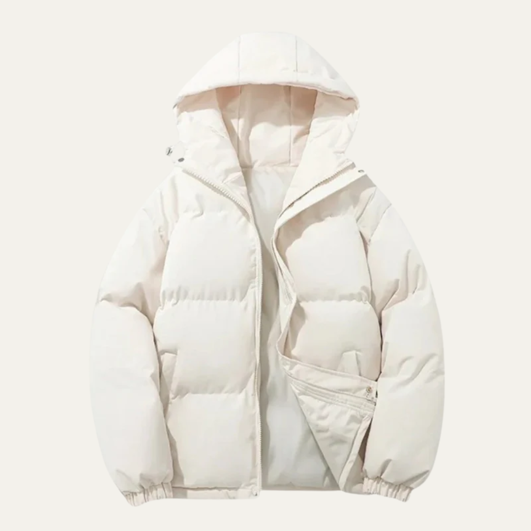 Men’s Insulated High Neck Hooded Puffer Jacket
