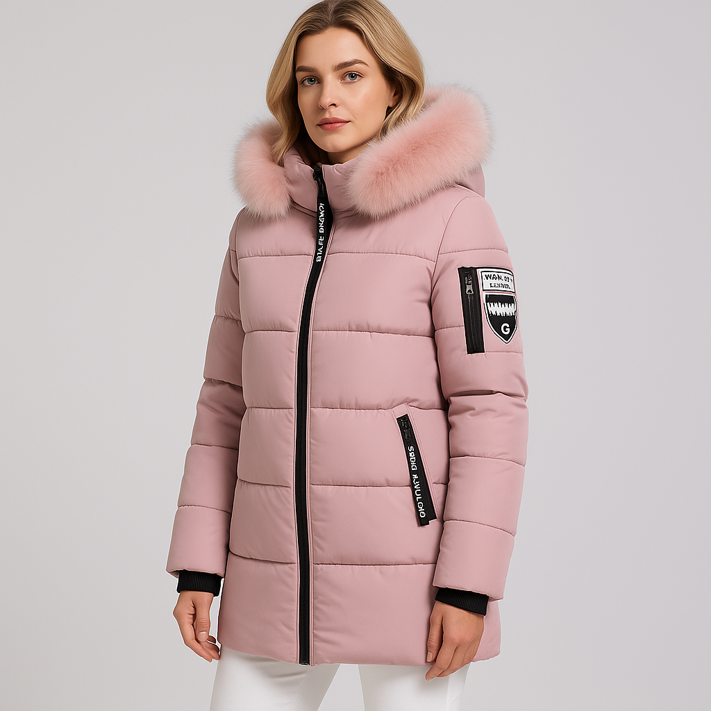 Alexis | Puffer Coat - Oversized Quilted Winter Outerwear with Fur Hood for Women