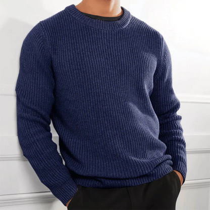 Men’s Heavy Ribbed Crew Neck Sweater
