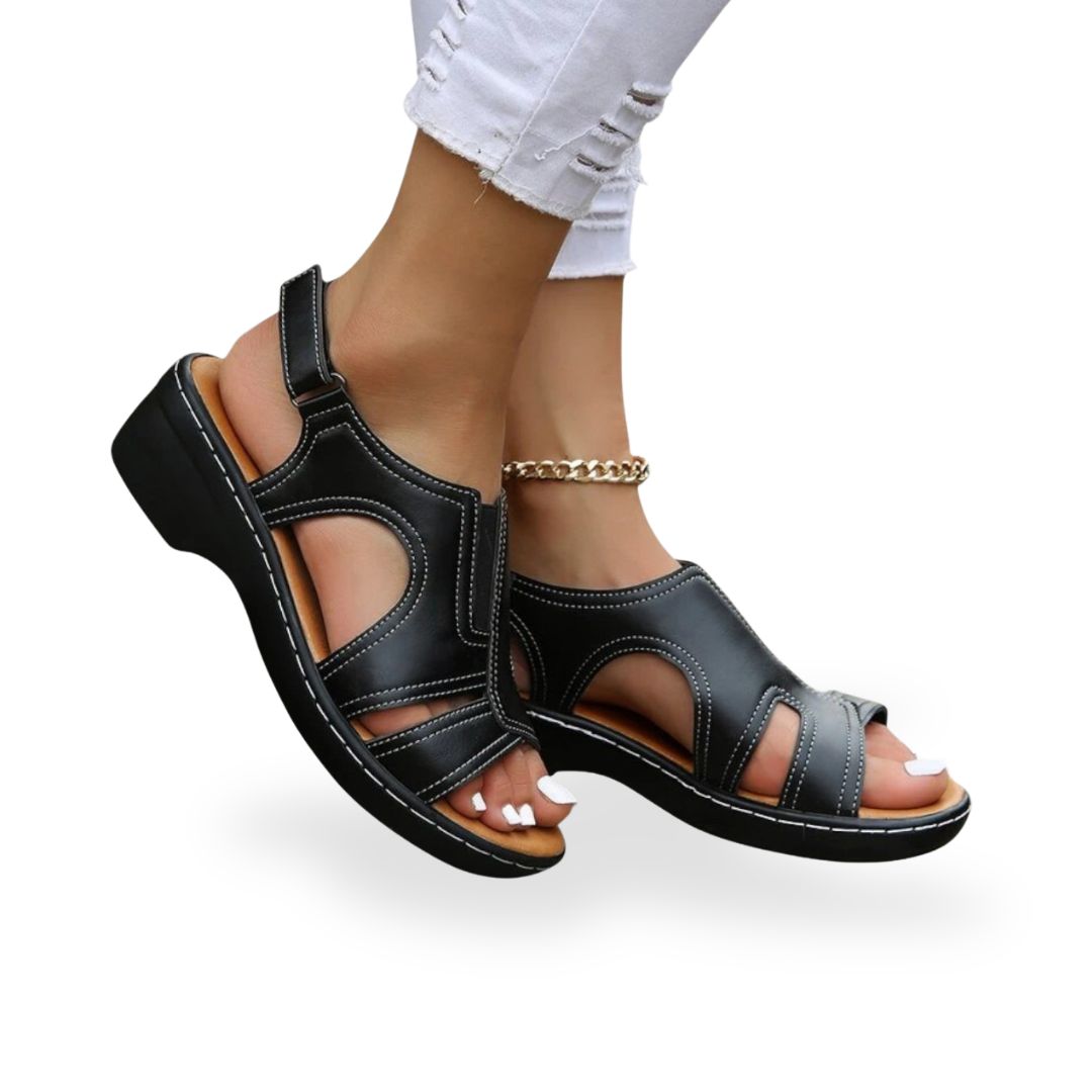 Leather Orthopedic Sandals Women