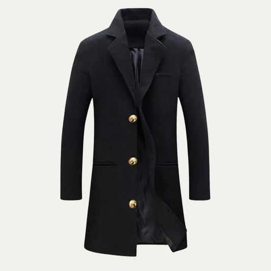 The Wandsworth Men's Elegant Wool Blend Winter Overcoat