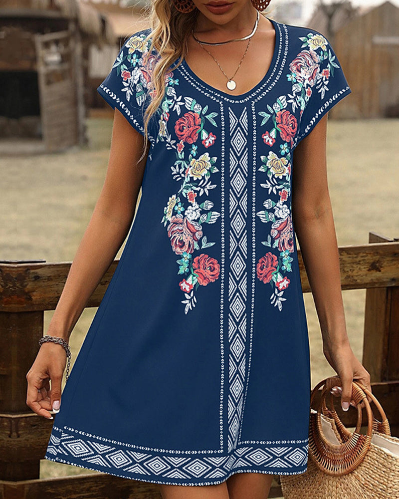 Comfy Sunny Mini Sundress for Women
