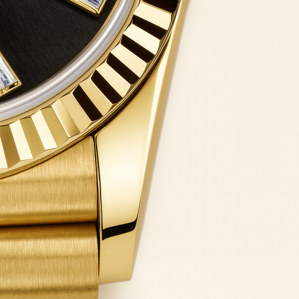 Men’s Automatic Watch with Fluted Bezel and Jubilee Bracelet