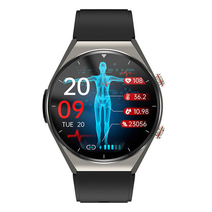 One-Touch Smart Health Watch – Blood Sugar, Blood Pressure, EKG, and HRV Monitoring Device