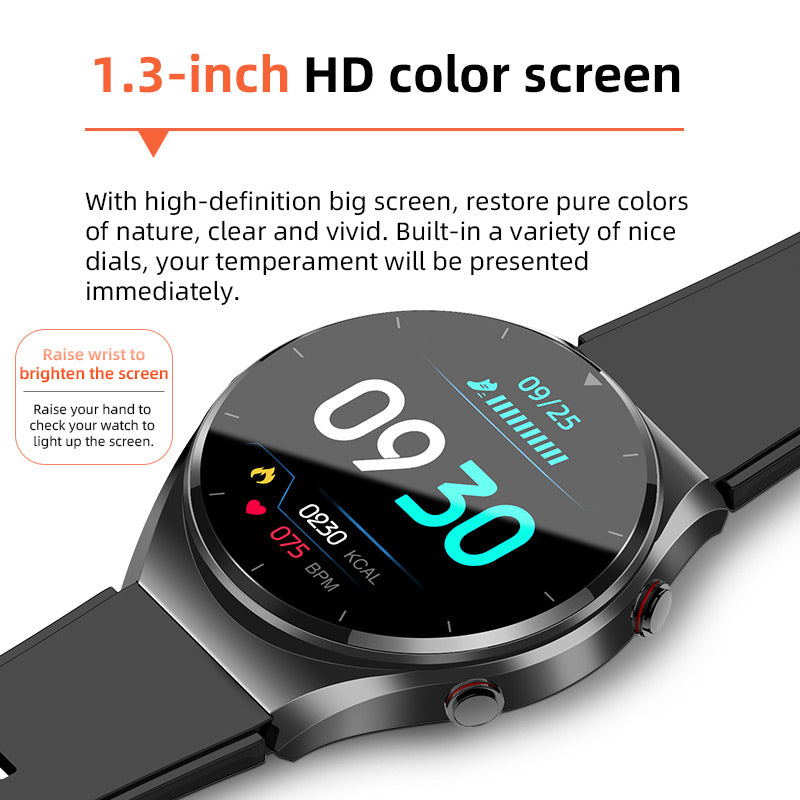 One-Touch Smart Health Watch – Blood Sugar, Blood Pressure, EKG, and HRV Monitoring Device