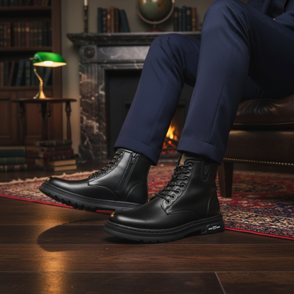 The Lipari Men’s Durable Non Slip Leather Ankle Boots