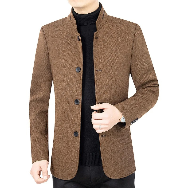 Classic Slim Fit Mens Blazer with Four Button Front - BritishElegance