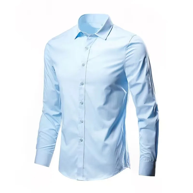 Classic Fit Mens Long Sleeve Button Shirt - BritishElegance