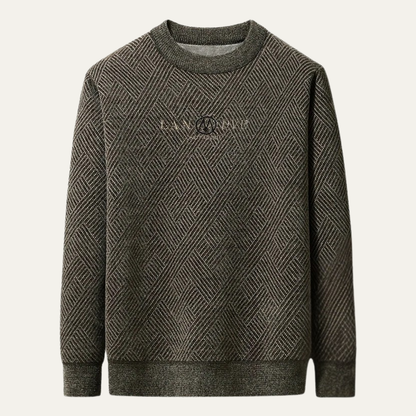 The Swansea Men's Winter Fleece Lined Velvet Jumper