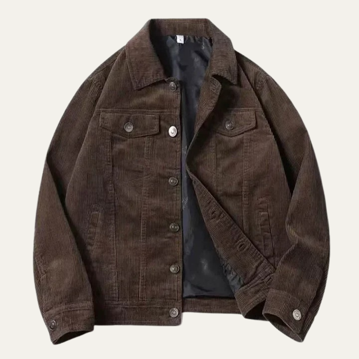 Men’s Corduroy Trucker Jacket with Classic Chest Pockets