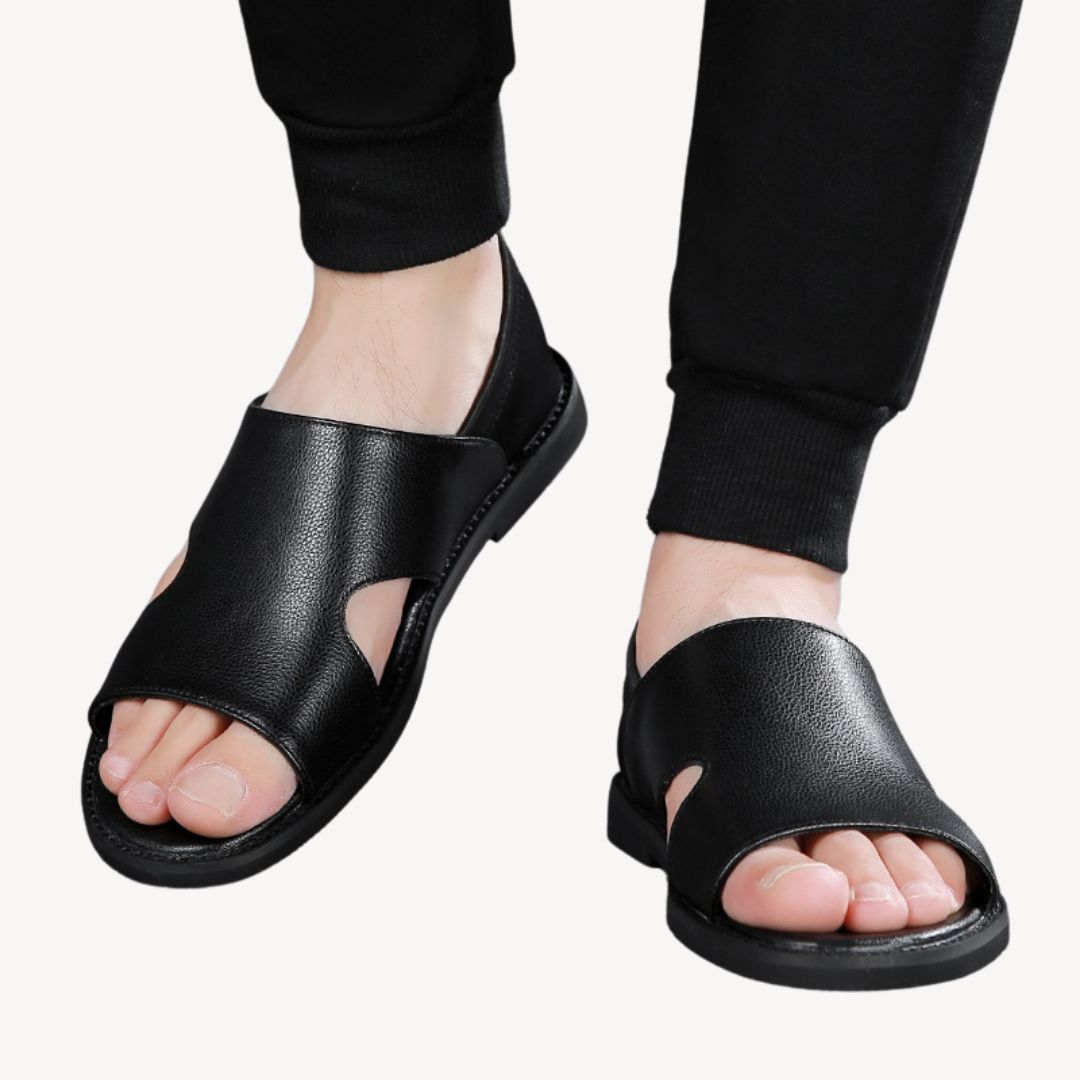 Men's Leather Orthopedic Slip-On Sandals