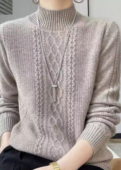 Warm Women's Cable Knit Winter Sweater