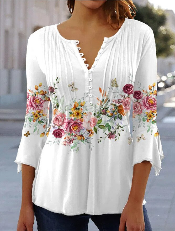 Ladies' Lightweight Comfortable Blouse with Fitted Style