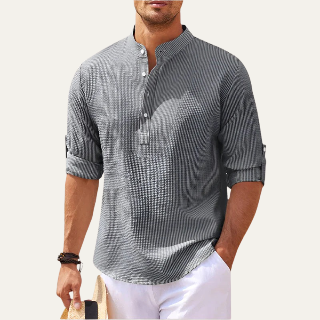 Men’s Textured Popover Shirt