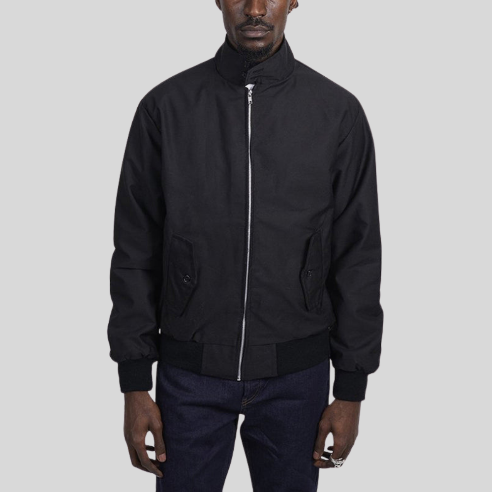 Men’s Classic Zip Front Harrington Jacket