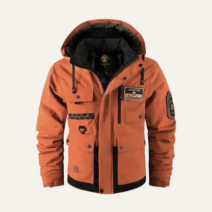 Men’s Technical Utility Jacket with Detachable Hood