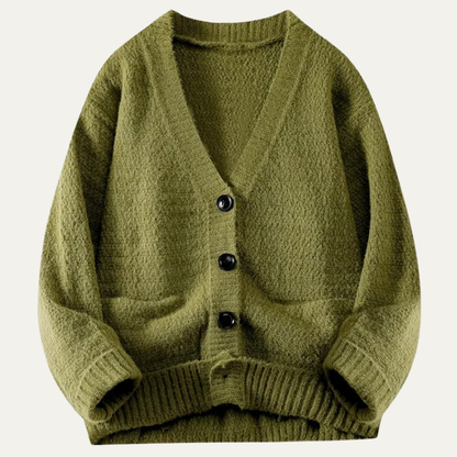 The Dorsett Men’s Knitted Button Up Winter Cardigan