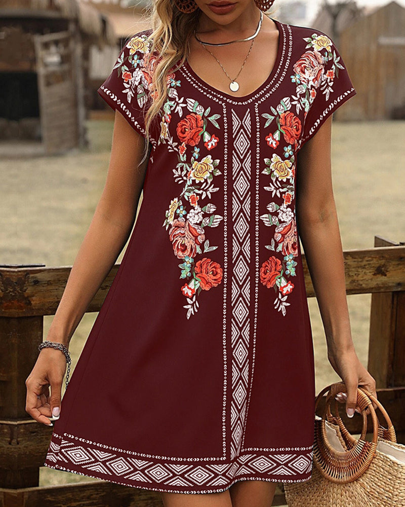 Comfy Sunny Mini Sundress for Women