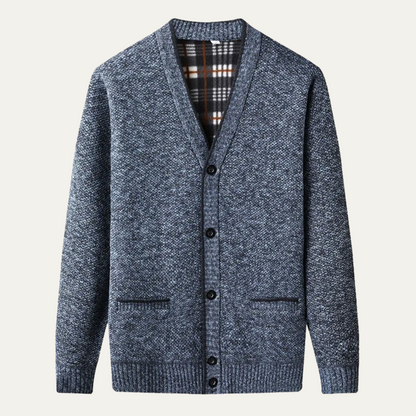 The Shanklin Men’s Casual Warm Button Front Cardigan
