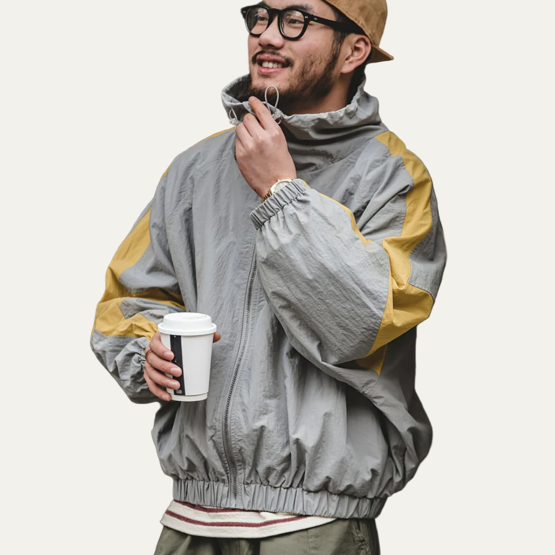 Men’s Retro Oversized Windbreaker