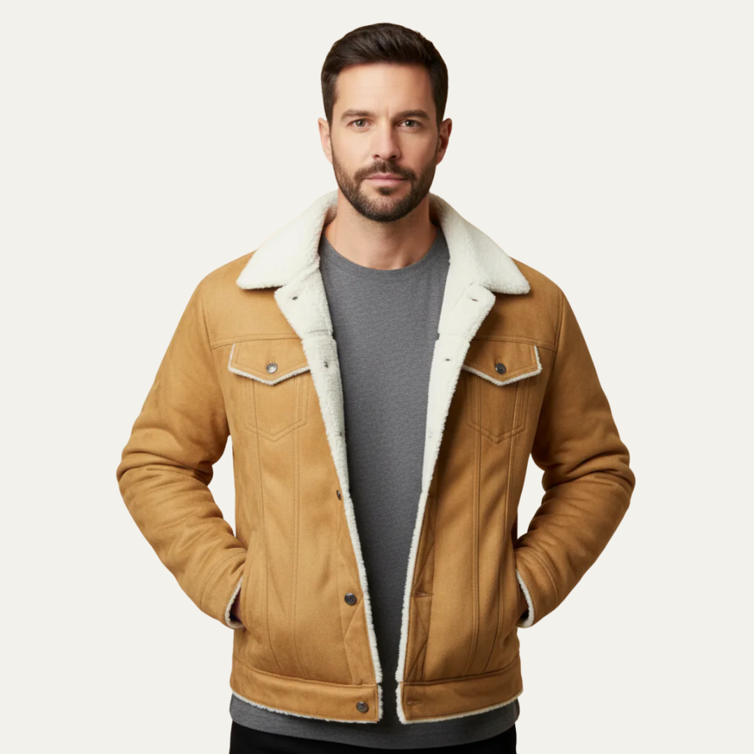 Men’s Shearling Lined Trucker Jacket
