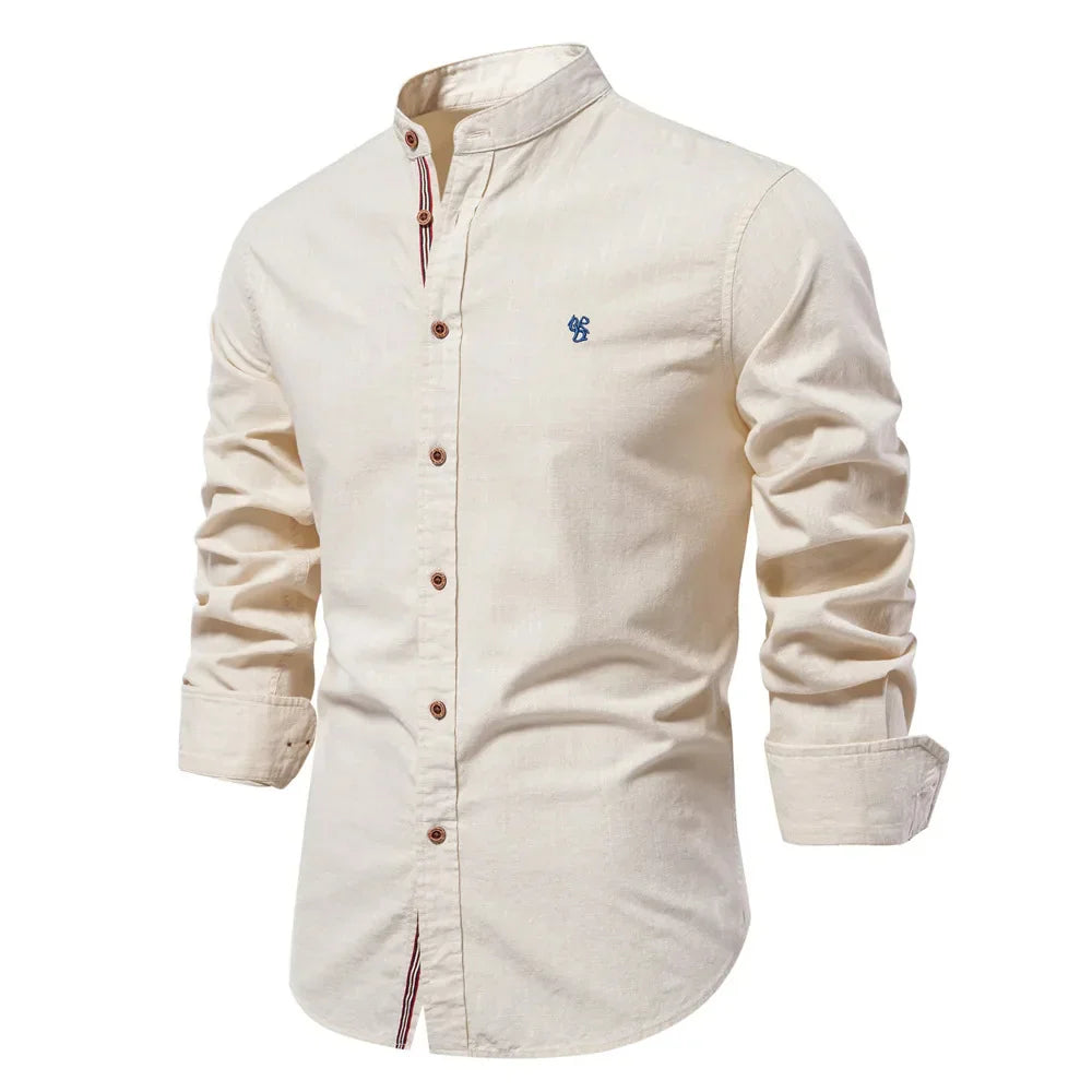 Classic Fit Long Sleeve Mens Button Down Shirt