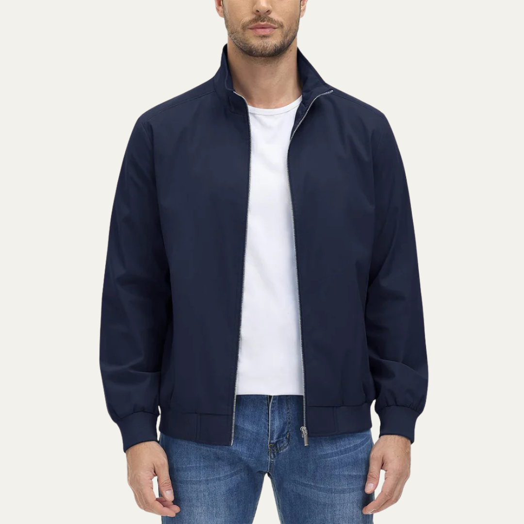 Men’s Lightweight Full Zip Windbreaker Jacket