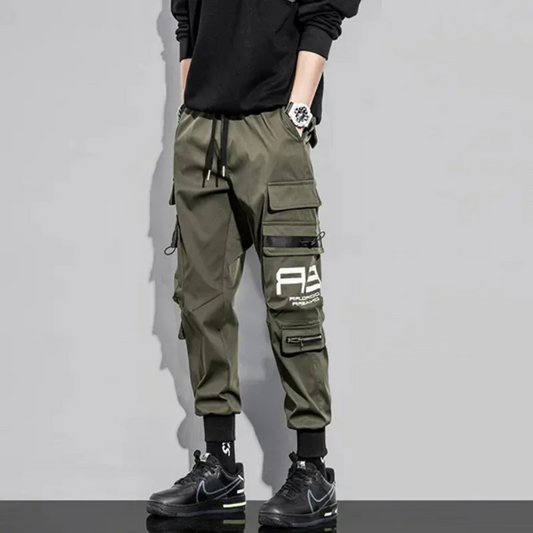 Relaxed Fit Cargo Pants for Men with Multiple Pockets - BritishElegance