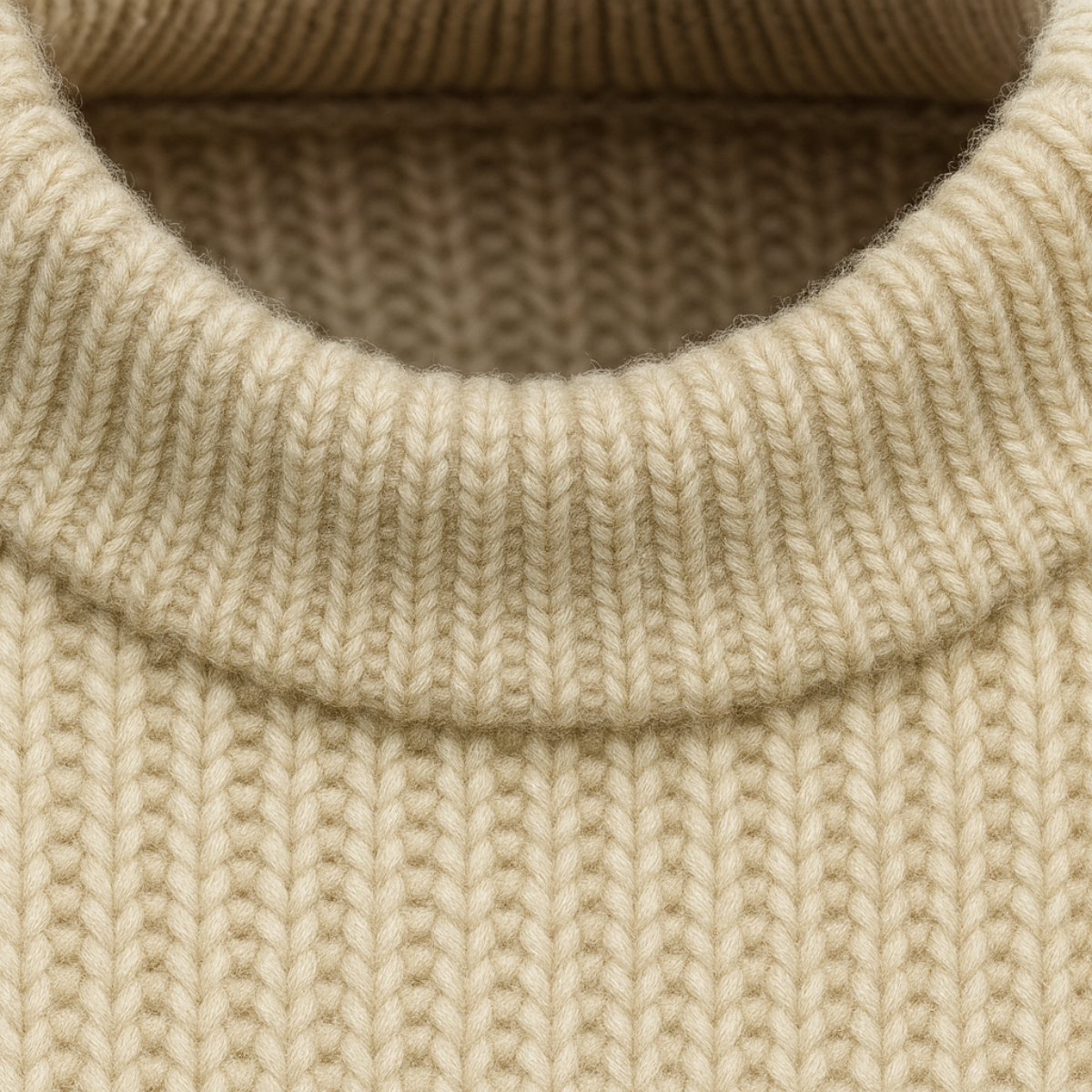 Men’s Raglan Sleeve Wide Ribbed Knit Sweater
