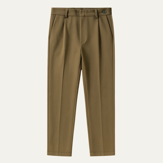 The Foligno Men’s Casual Straight Leg Dress Business Trousers