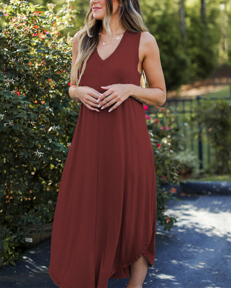 Casual Fit Floral Midi Dress for Women - BritishElegance