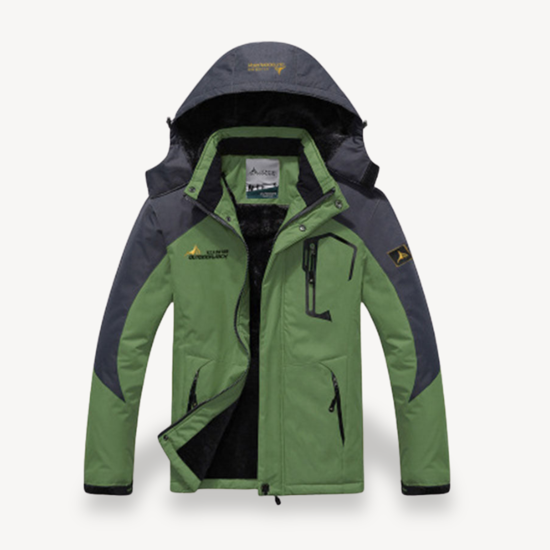 Men's Camo Waterproof Winter Jacket with Hood