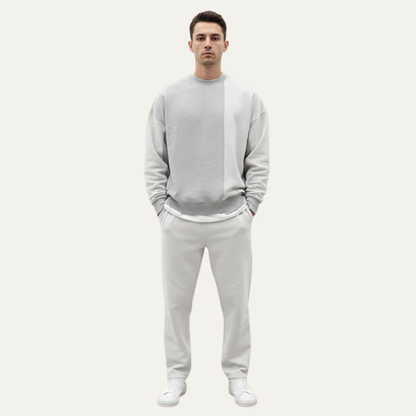Men’s Oversized Crewneck Sweatshirt With Exposed Seam
