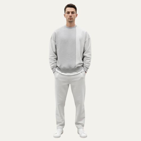 Men’s Oversized Crewneck Sweatshirt With Exposed Seam