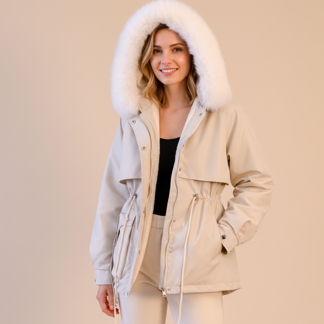 Winter Parka with Hood for Women