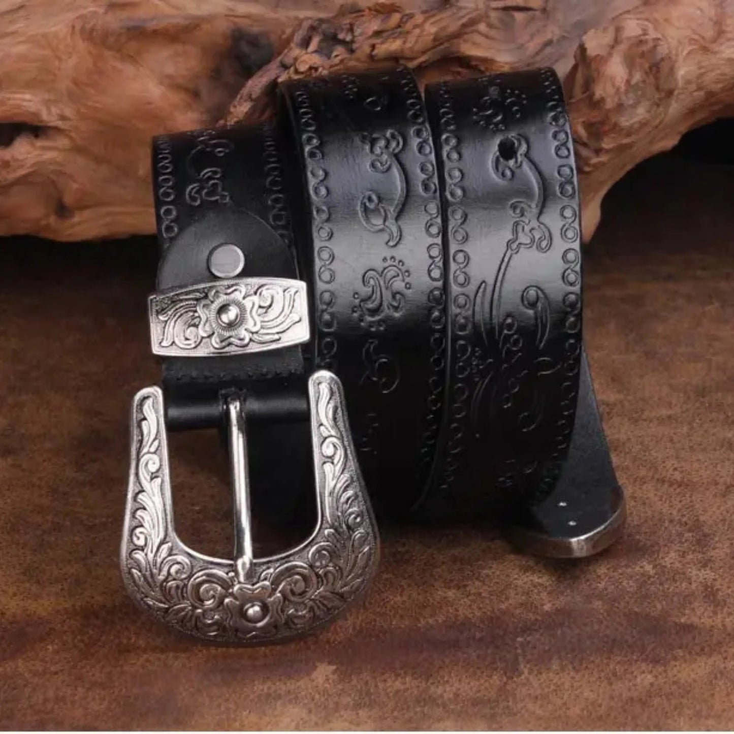 El Dorado | Saddle Leather Belt – Handcrafted Strength & Vintage Western Style