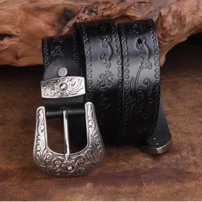El Dorado | Saddle Leather Belt – Handcrafted Strength & Vintage Western Style