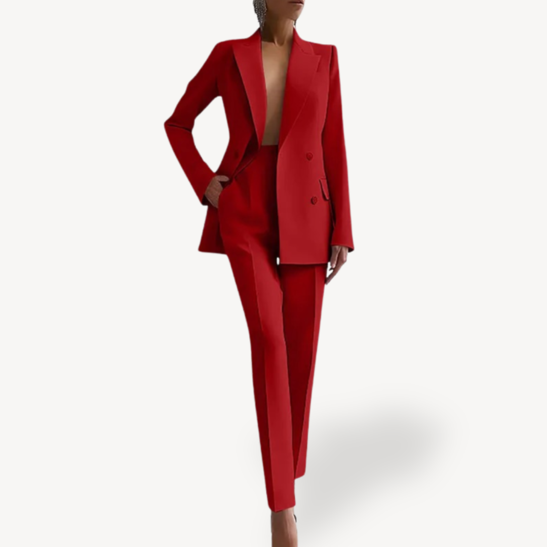 Women’s Double Breasted Blazer Trouser Suit